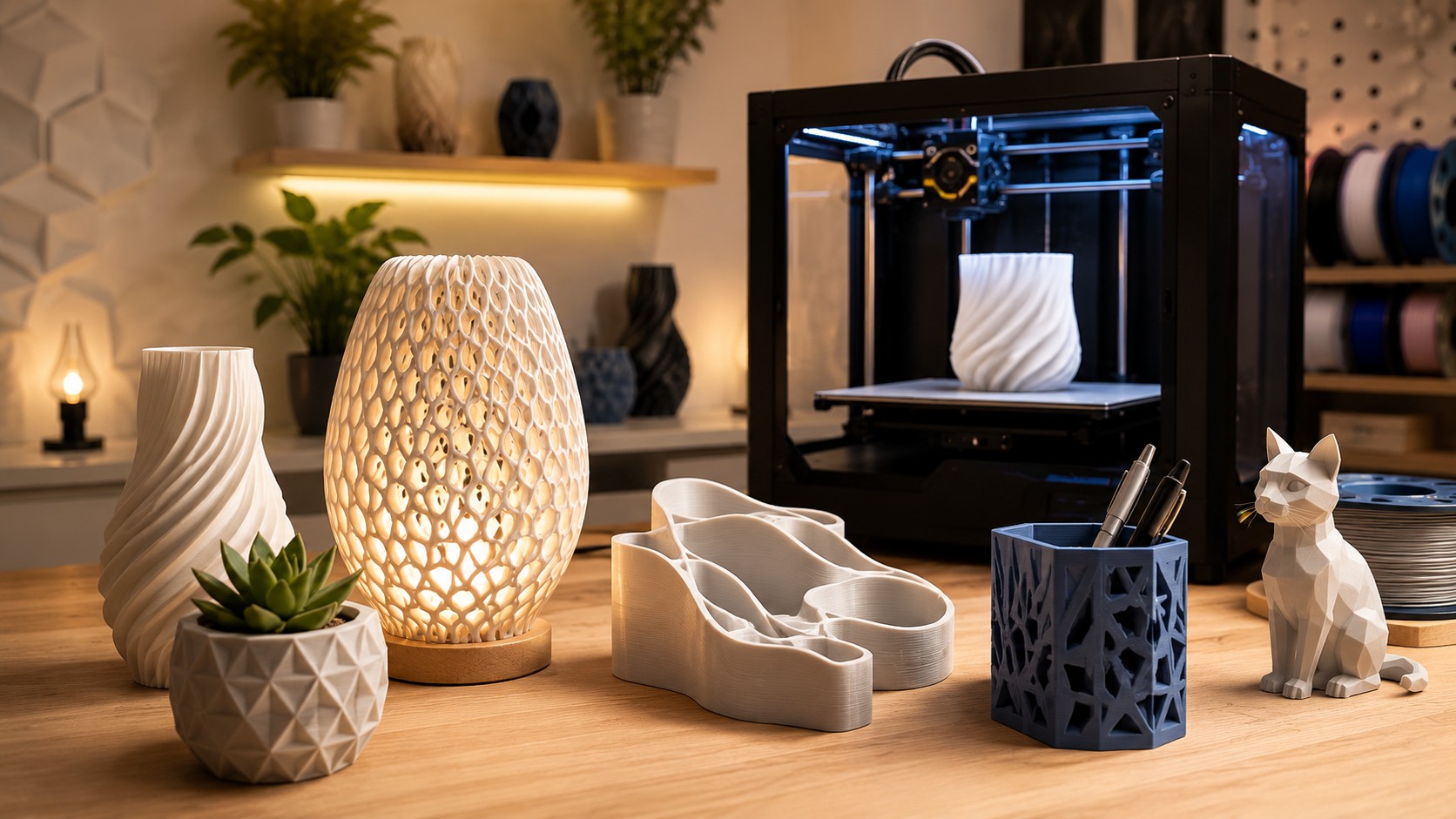 Création personnalisée imprimée en 3D avec finition propre